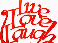 Live Love Laugh Pendant by Alajaz