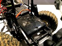 Chassis mount for Steering Servo SCX10 Chassis by MrCadillacsts