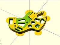 MakerFarm i3v Z rod support Remix with Extruder Wire Holder and Tool Holder by GeoDave