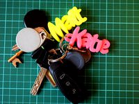 iamburny's Customizable Text - Name Keyring / Keyfob by iamburny
