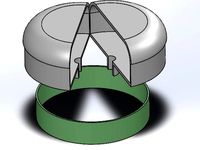 Protection Dome Cover for 5.8 GHz Cloverleaf Antennas with retaining ring by zeb00