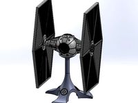 Tie Fighter With Stand by brimstone326