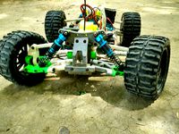 OpenRC truggy font rear differential house with screw cap slot for lock by hylpro