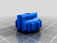 Adusting Knob with Internally Integrated M3 Nut - Fits Bukito,Prusa, and Others. by codemite
