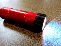 Bumper for Free Harbor Freight Flashlight by LoboCNC