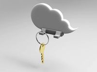 Cloud keychain holder by alienkim