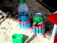 Beach Bottle/Can Holder by ukcat
