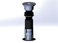 Luke's 1st lightsaber BIC holder by tmetal