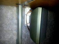 Speaker hanger under the rack by Ghiotto