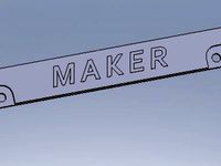 Maker Licence Plate Bracket  by slipshine