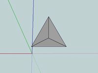 3-sided pyramid, 4-sided die, 1-inch solid by MattHNelson