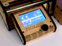 Lasercut Graphic Display Casing by mowi