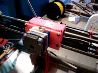 FlexStruder adapter 4 Mendel Reprap 3D Printer by 3DPVDB