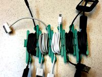 Cable wraper for laptop bag (or desk drawer) by sludtke42