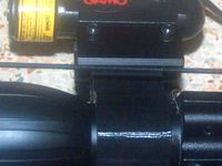 Custom lazer mount for 1 inch scope by pully