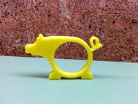 Pig foulard ring by iol