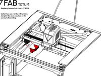 3D Scanner Camera (Raspberry Cam) Cover by FABtotum