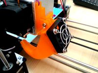 HIC Prusa i3 fan duct / mount for Wade's extruder by neildonn