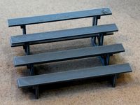 Simple Toy Bleachers - Scale it for your dollhouse?, about 1/24th scale as is. by kresty