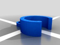 3/4" Hose Clip w/ 0° Screw Mount. by mikers