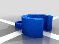 1/2" Hose Clip w/ 0° Screw Mount. by mikers