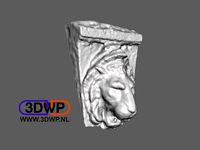 Lion Sculpture 3D Scan (Wall Hanger) by 3DWP