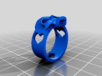 Skull Heart Ring  by ExaZ