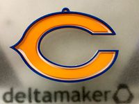 Chicago Bears Wall Hanger by stash1280