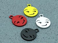 Smirking Emoji Keychain Charm by slavikk