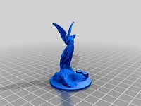 Malifaux "Angel" Statue Stash Marker 50mm base insert by Ashtarius87