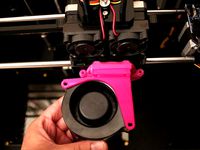 MEGAMOUTH COOLING FAN for Replicator 1 / Duplicator 4 / FlashForge / CTC / Monoprice! (REMIXED from Active Cooling Fan V2 by thruit00!) by plastic_fantastic