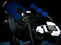 Universal telescope eyepiece smartphone mount by MachineKing