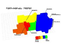 #NEPAL3DRELIEF The city map of Kathmandu by jhi0417