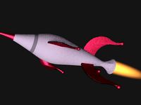 Marvin's Rocket ship by ocminimoto
