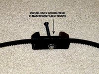 MakerFarm i3v y-axis belt mount by Printbus