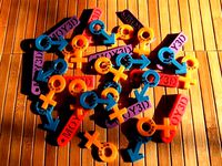 Male and Female keychain. by vikair