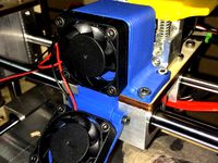 Printrbot Plus 1404 Extruder Fan Mount by FooFighter94