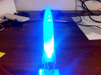 RocketLamp with single perimeter rocket by mangiafuoco99