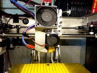 Solidoodle 3 fan duct/mount for E3D v6 upgade w/ OE extruder housing by Metaldrgn
