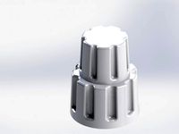 Boeing 737 Type Dual Encoder / Rotary Switch Fake Knob (6mm hole) (Custom) by Milogom