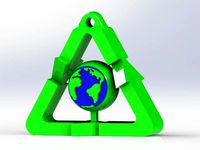 Earth Day Keychain by DronixPro