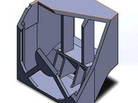 35 x 35 x 10mm Fan Duct for Kossel Mini J-head  by yungamos