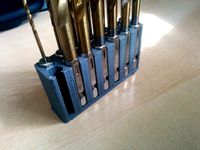 Hex Shank Drill Bit Holder - 14 hole version by brentarogers