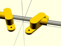 Spool holder for Kossel OpenBeam 1515 by Winne