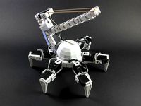 Hexapod with Elastic Band Shooting Turret by EZ-Robot