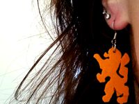 Dutch Lion Earrings by somersjeroen