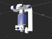 Magnetic detachable autolevel z - probe for Kossel Mini effector with E3D v6 hotend by mechanicsnail
