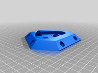 Delta printer twin head effector plate by daveb500