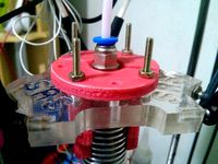 Rostock hotend support part (half) by Patola