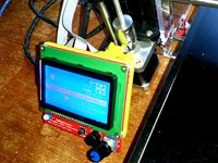 LCD display mount for reprap discount full lcd display by hawkan